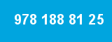 978 188 81 25 978 188 81 25